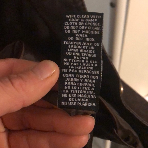 Brown pleather jacket - Picture 7 of 7